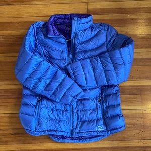 LL Bean XL cornflower blue down jacket